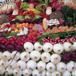 Panera de verdures fresques guardonada amb el primer premi a la fira agrícola de Gavà.