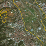 A l'esquerra de la imatge, les dues extensions de terra de Santa Coloma de Cervelló que formen part de l'àmbit del Parc Agrari del Baix Llobregat. L'Ajuntament vol que les terres es cultivin de nou.